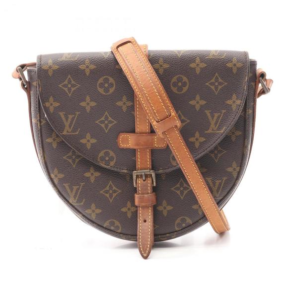 LOUIS VUITTON Brown Monogram Leather Shoulder Bag - Picture 1 of 14